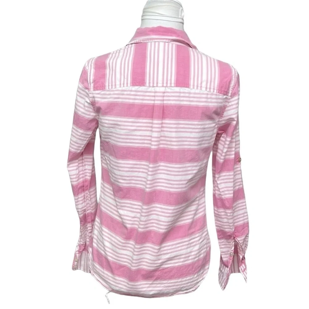 Vineyard Vines “ Cove “ Striped Poplin Blouse
